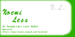 noemi less business card